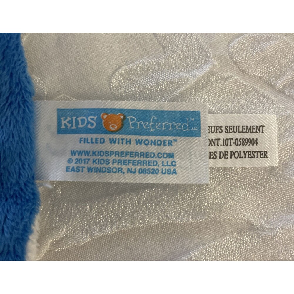Kids Preferred Puppy Dog Baby Blanket Blue Textured Plush Security Lovey Minky - Picture 8 of 9